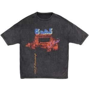 NWT RASTAH KHOKA Black Acid Wash T shirt size S unisex crew neck LIMITED EDITION